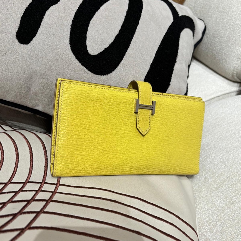 Hermes bearn wallet 山羊皮,STAMP X-1