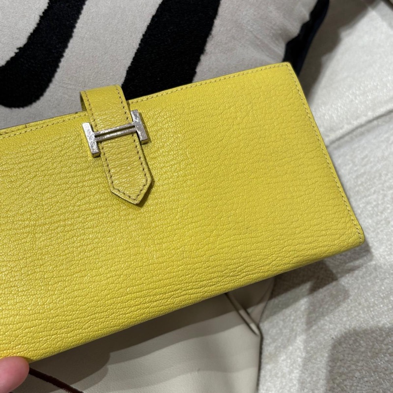 Hermes bearn wallet 山羊皮,STAMP X-5