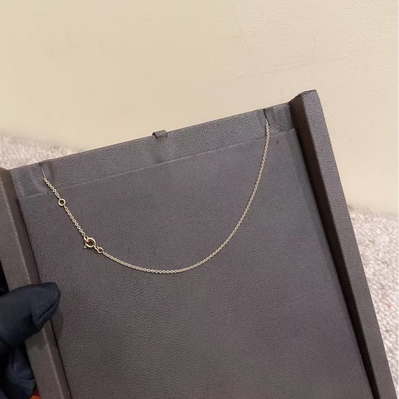 Hermes 愛馬仕 玫瑰金滿鑽Kelly項鍊 配件盒子-3