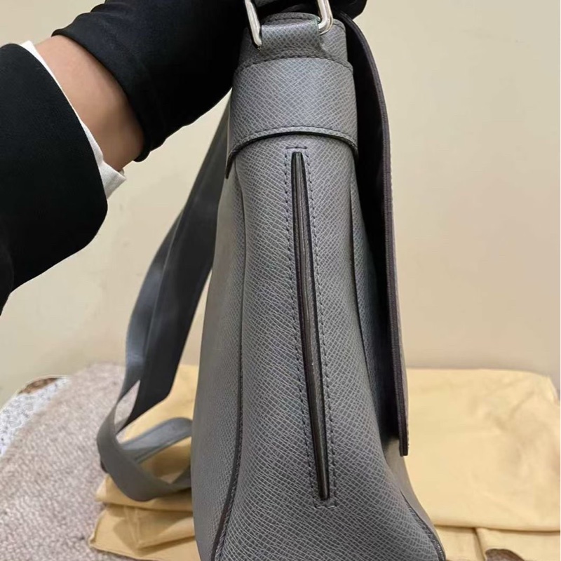Louis Vuitton 路易威登 男士單肩包 大象灰牛皮-2