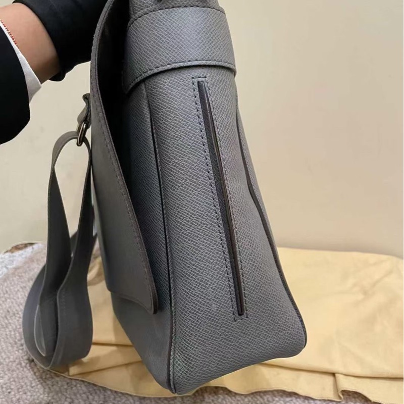 Louis Vuitton 路易威登 男士單肩包 大象灰牛皮-3