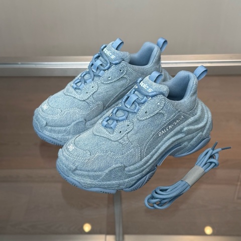 巴黎世家Balenciaga TRIPLE S 牛仔老爹鞋  36碼