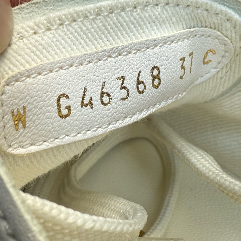 Chanel香奈兒 25P 暗紋Logo油蠟皮厚底大頭鞋 37碼-7