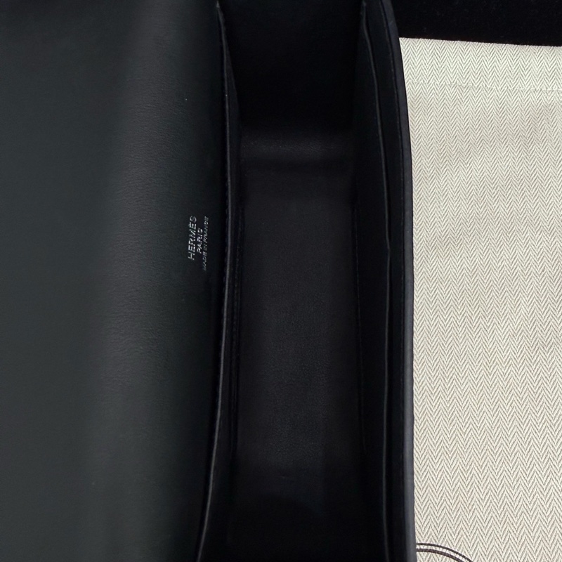 Hermès 愛馬仕geta黑銀山羊皮 Z刻   附件塵袋-9