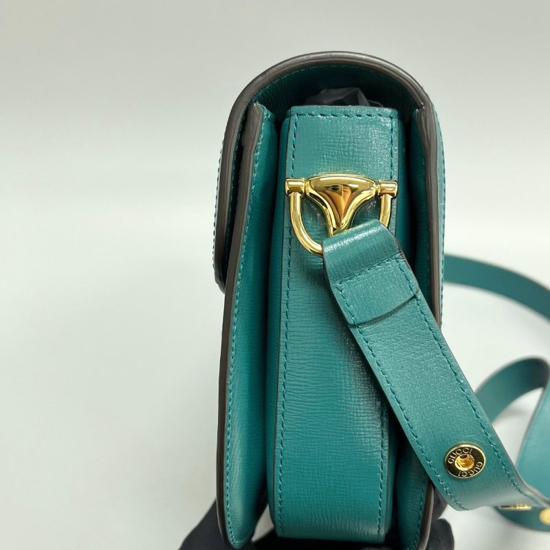 ️Gucci 全皮拼色1955中號肩背斜背包 25*18*8cm  98新配件塵袋-4