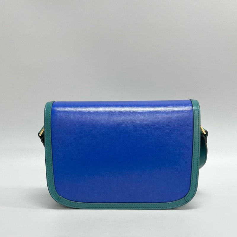 ️Gucci 全皮拼色1955中號肩背斜背包 25*18*8cm  98新配件塵袋-6