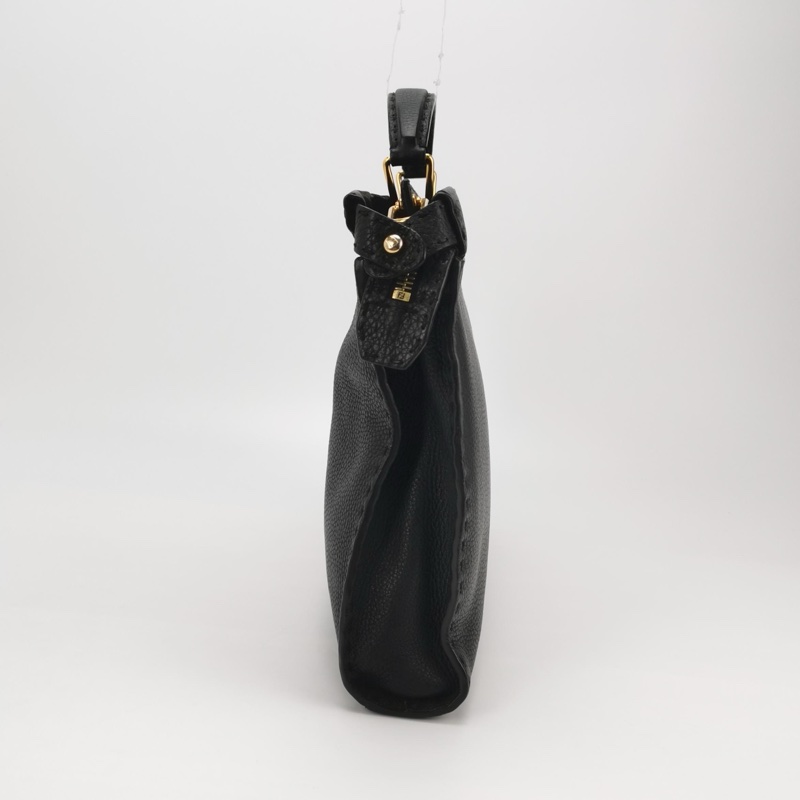 Fendi Peekaboo躲貓貓牛皮小惡魔圖案扭鎖斜挎包單肩包-2