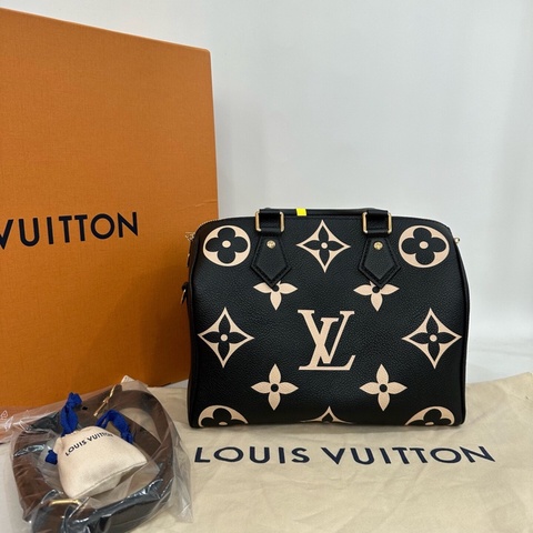 Louis Vuitton 路易威登  黑白花 speedy25