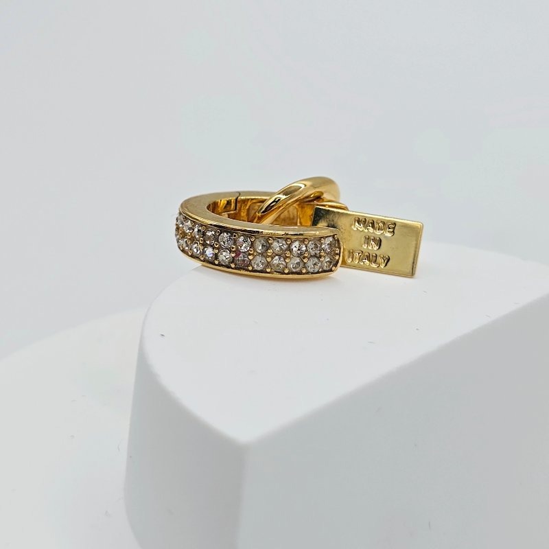 ELISABETTA FRANCHI 經典掛鎖|滿水鑽💎七夕送禮|兩用耳環-3