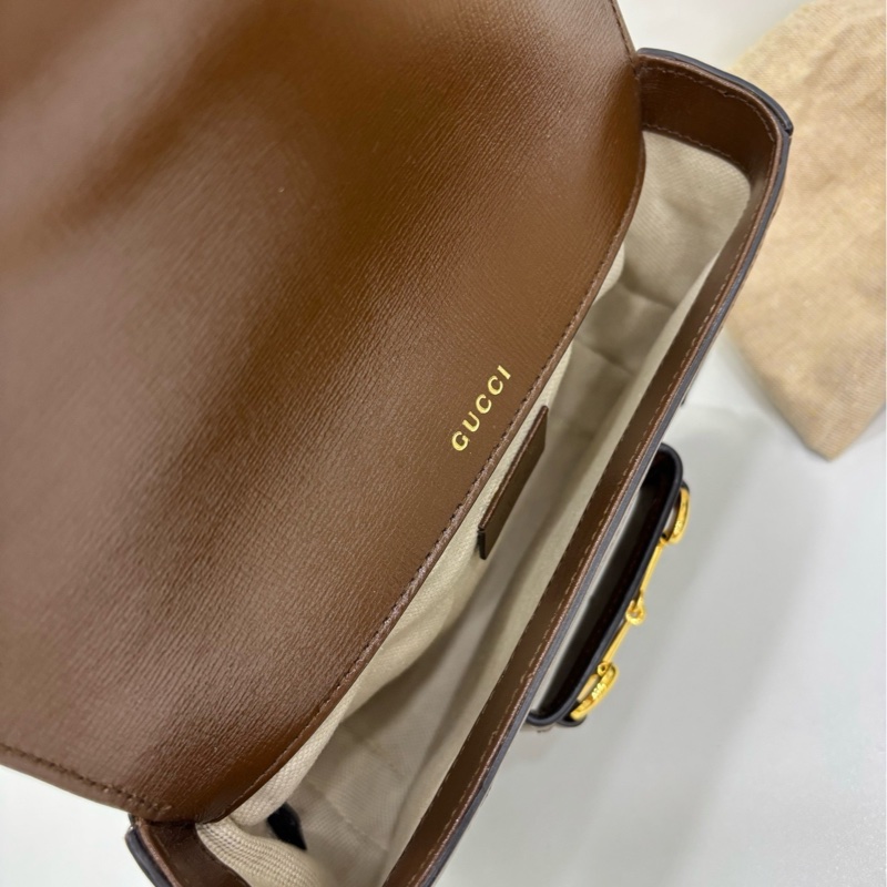 Gucci 古馳 1955馬鞍包 mini號 經典老花拼皮 雙肩帶 22年購證 尺寸：20.5×14.5×5cm-6