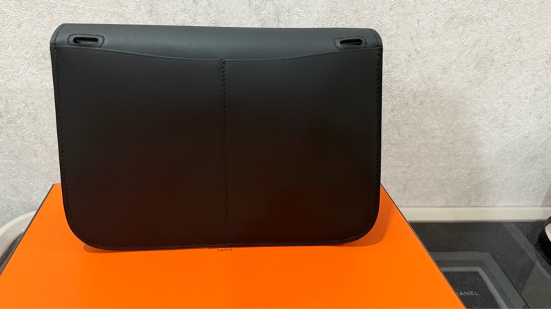 Hermes 愛馬仕 mini halzan黑銀 全新全配-3