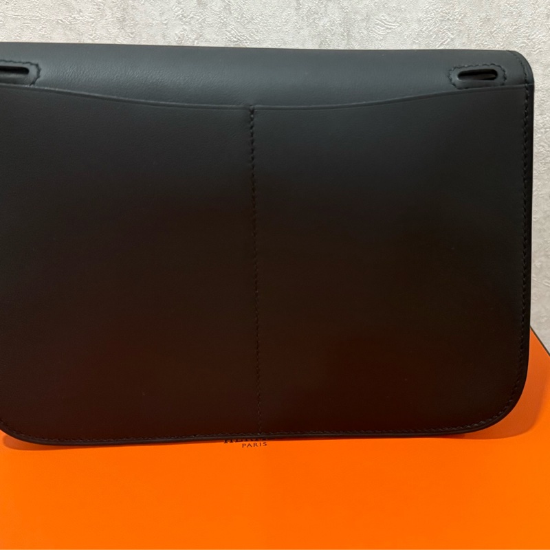 Hermes 愛馬仕 mini halzan黑銀 全新全配-10