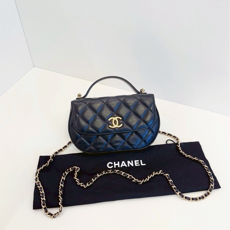 也太美😭Chanel 23A 半月馬鞍包|手提斜背都美到犯規🖤-5