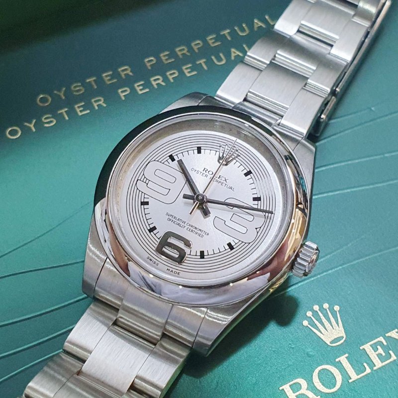 【大眾名錶】ROLEX 勞力士 177200 OP蠔式恆動 中型錶款 銀色面盤 369數字時標 大眾名錶G313-5