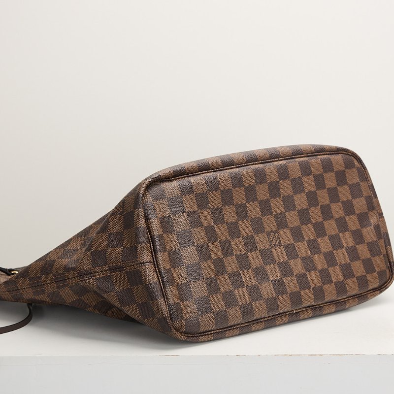 二手Lv Neverfull MM 棋盤格子母托特包-1