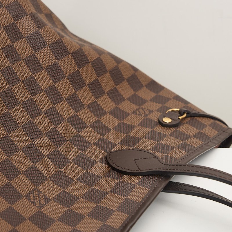 二手Lv Neverfull MM 棋盤格子母托特包-2