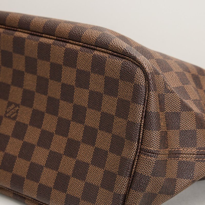 二手Lv Neverfull MM 棋盤格子母托特包-4