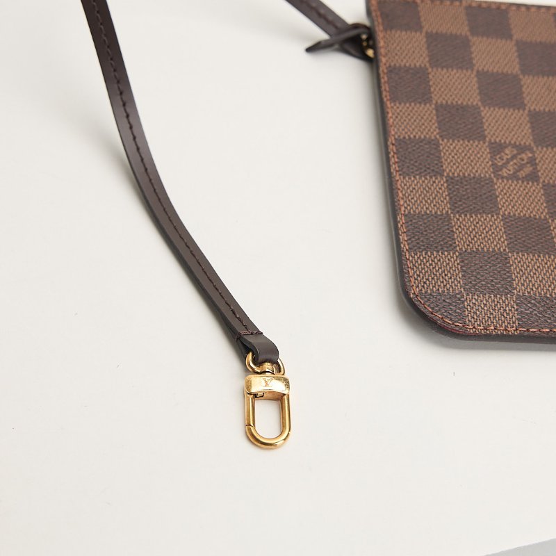 二手Lv Neverfull MM 棋盤格子母托特包-8