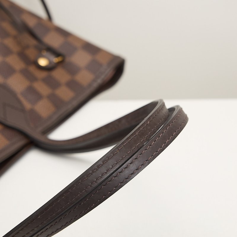 二手Lv Neverfull MM 棋盤格子母托特包-10