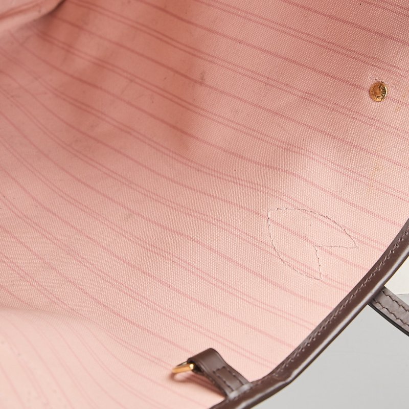 二手Lv Neverfull MM 棋盤格子母托特包-18