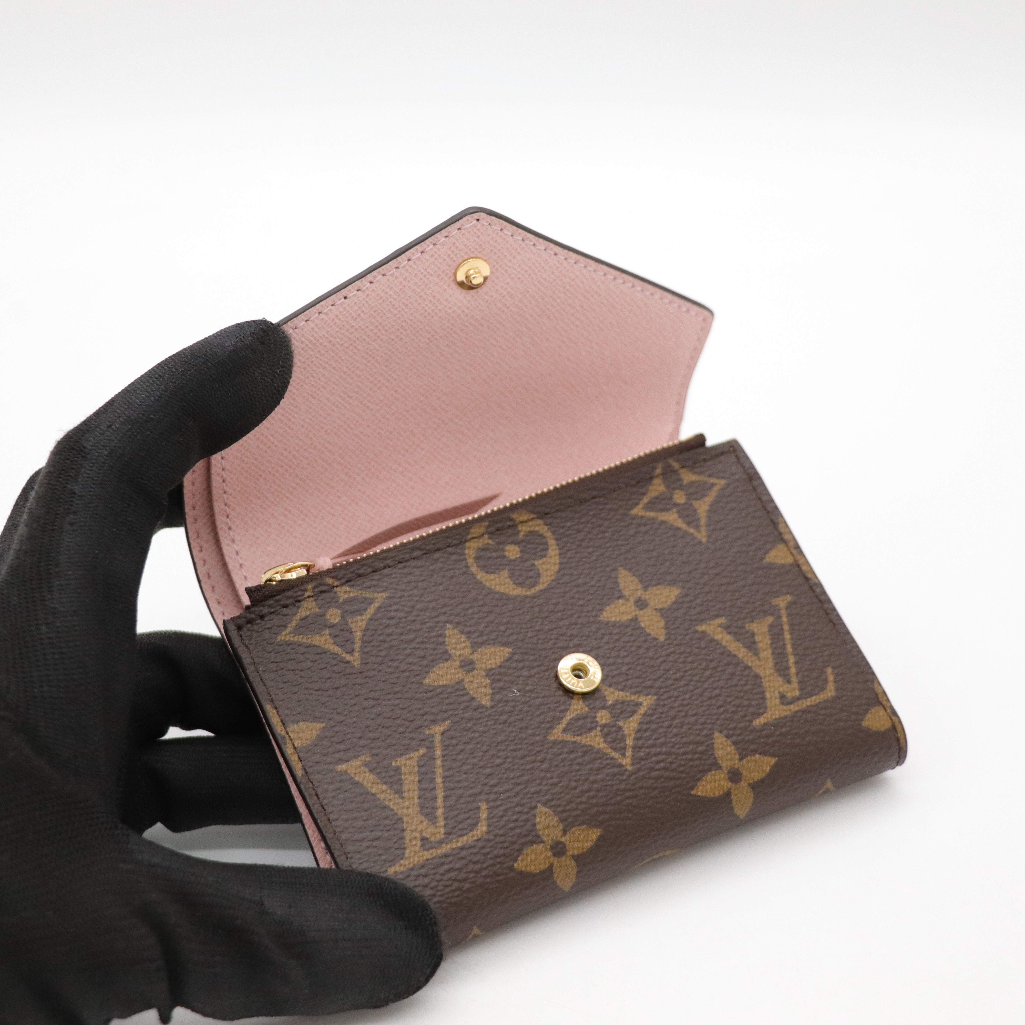 LOUIS VUITTON 路易威登 老花 三折短夾-8