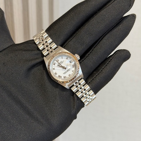 Rolex 勞力士 女裝日誌型系列 79174，自動機械女表，白色盤面，表徑26mm