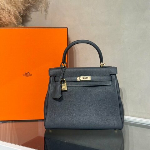 HERMES Kelly 25 - Gris Misty H0 霧霾灰香檳金 W