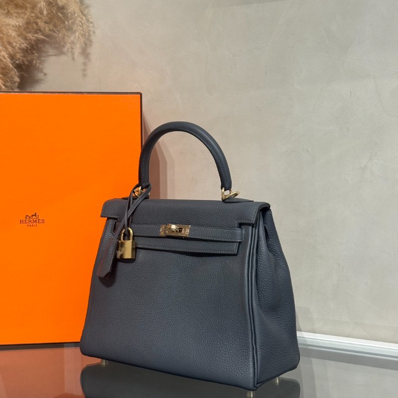 HERMES Kelly 25 - Gris Misty H0 霧霾灰香檳金 W-2