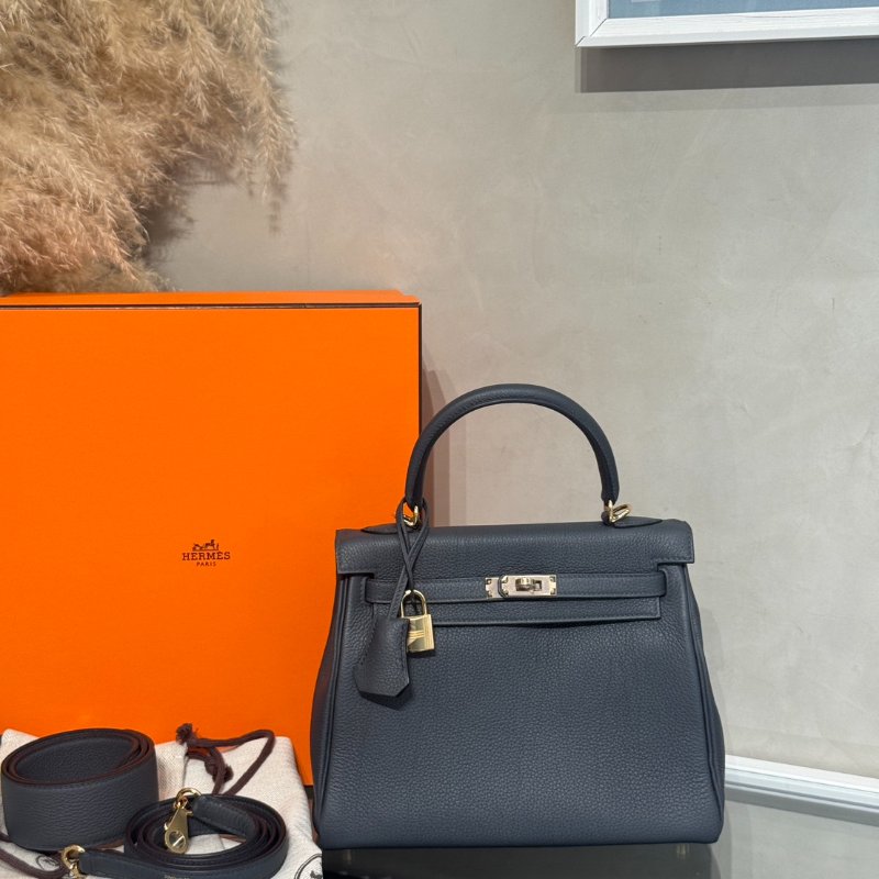 HERMES Kelly 25 - Gris Misty H0 霧霾灰香檳金 W-16