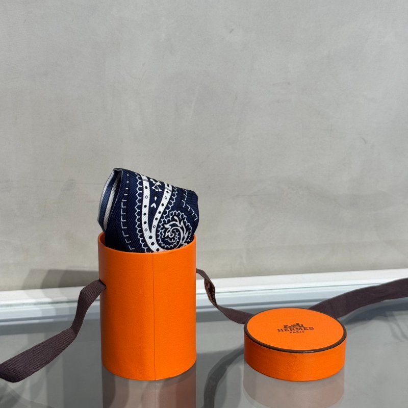 HERMES Cheval de Coeur Bandana愛心駿馬Twilly - 藍-7