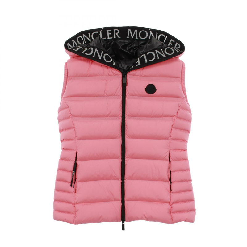 MONCLER ALITERSE 羽絨背心 尼龍 粉紅 #1 二手 女款-0