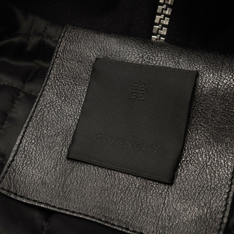 紀梵希 (GIVENCHY) 棒球夾克 其他夾克 BM00XX6Y16-001 皮革羊毛 黑色 二手 男款-2