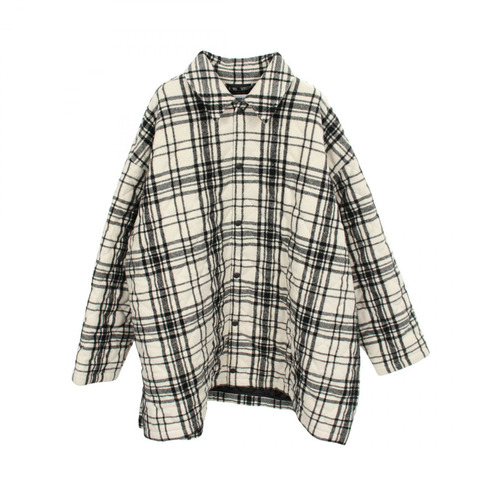 BALENCIAGA 其他羊毛夾克 白色 黑色 二手 男士