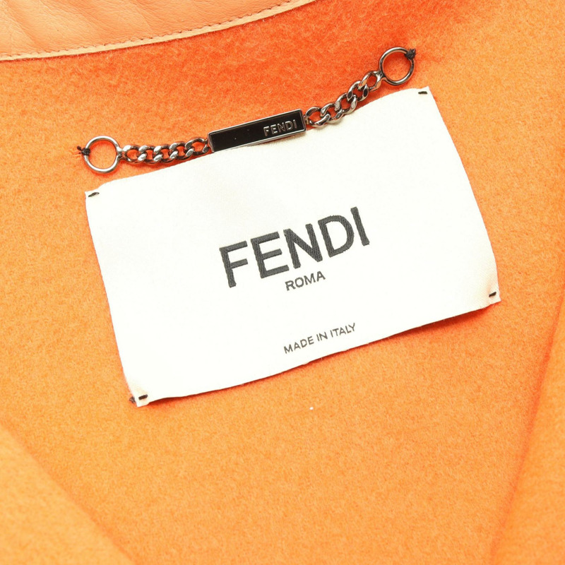 FENDI 無色 其他外套 FF7909 羊毛 橘色 二手 女款-2