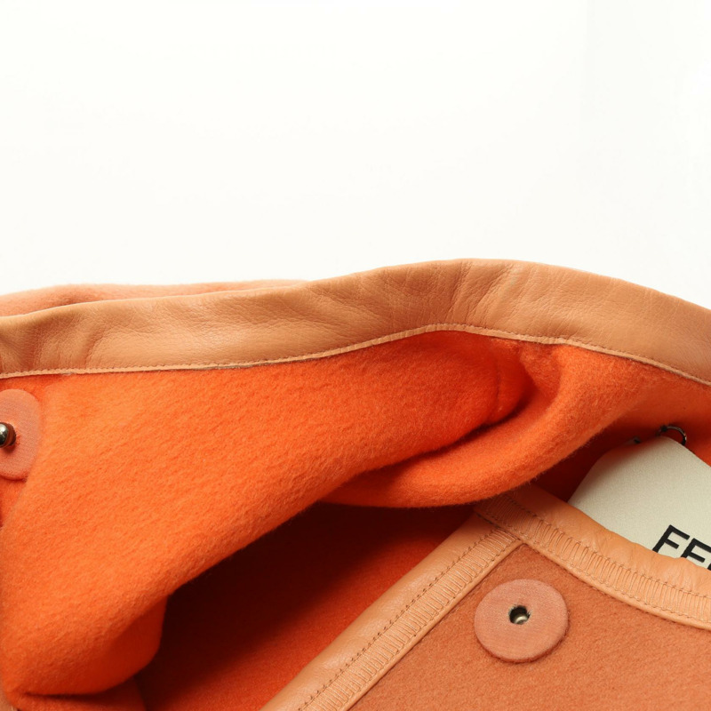 FENDI 無色 其他外套 FF7909 羊毛 橘色 二手 女款-7