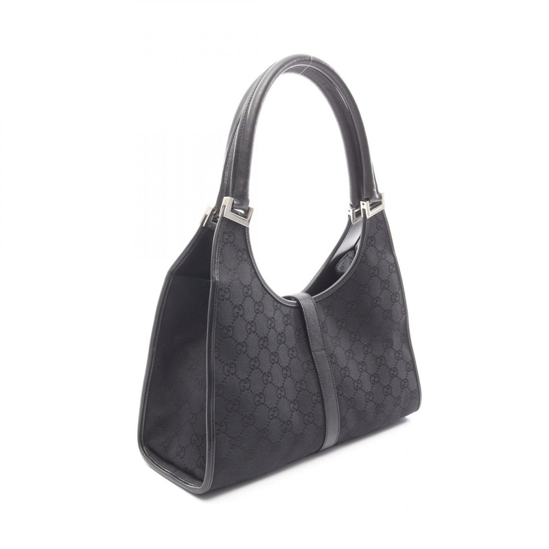 GUCCI Jackie GG帆布單肩包,帆布皮革海軍藍黑色二手女士SHW-1
