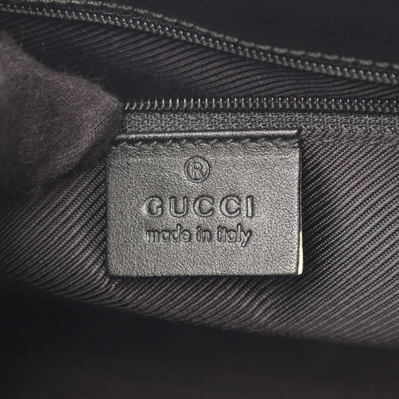 GUCCI Jackie GG帆布單肩包,帆布皮革海軍藍黑色二手女士SHW-3