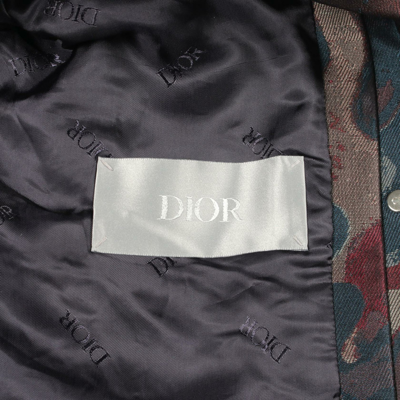 Dior DIOR × PETER DOIG 外套 其他外套 聚酯纖維 綠色 棕色 多色 二手 男士-2