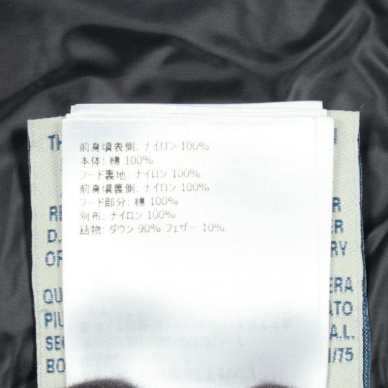 MONCLER 連帽羽絨外套 #S 8459800 尼龍棉混紡 海軍藍 二手 女款-4