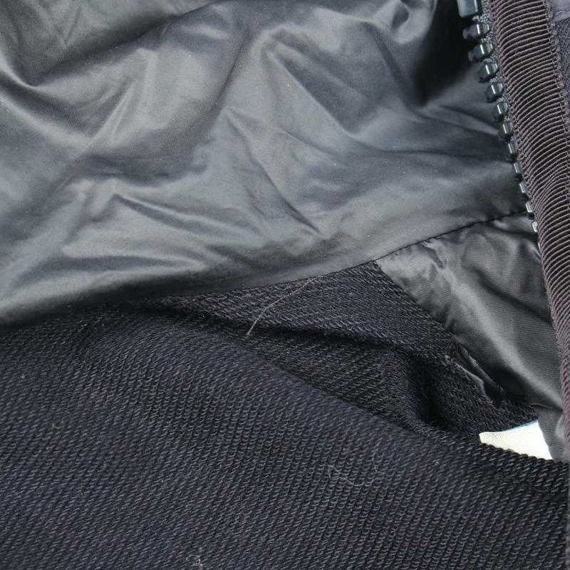 MONCLER 連帽羽絨外套 #S 8459800 尼龍棉混紡 海軍藍 二手 女款-8