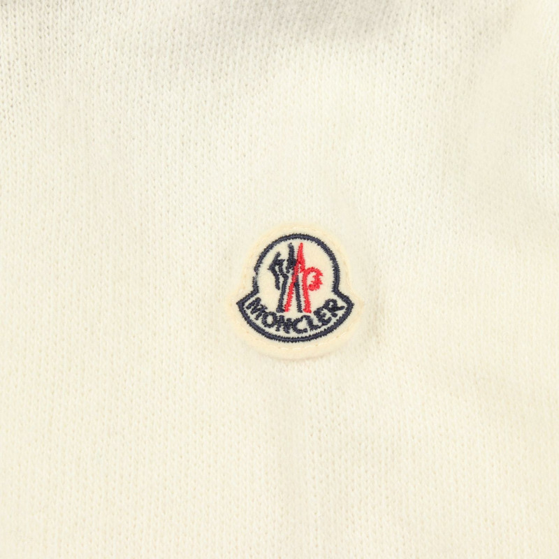 MONCLER 針織拼接兒童羽絨外套 9B00002 羊毛聚酯纖維 白色 #12anni 152cm 二手-5