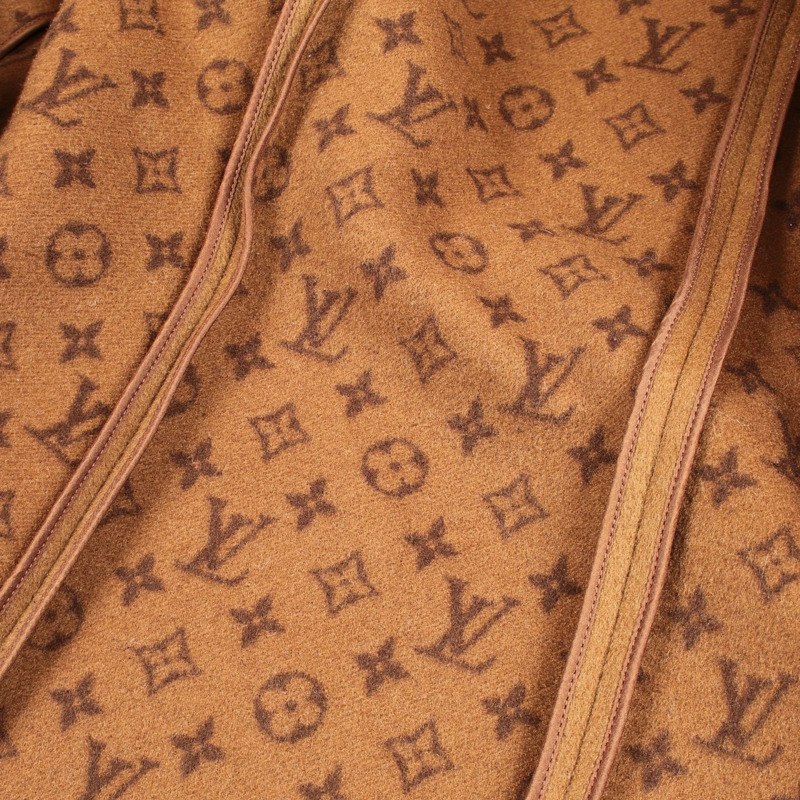 路易威登 Monogram 其他外套 RW222WQWEFNC010 羊毛皮革 棕色 黑色 二手 女士-7