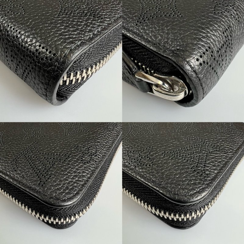 LV M61867/晶片款 黑Mahinaㄇ拉長夾-15
