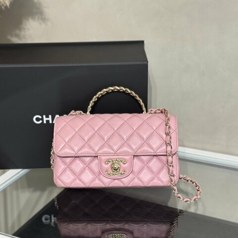 CHANEL 24A Handle Mini CF20 - 粉金