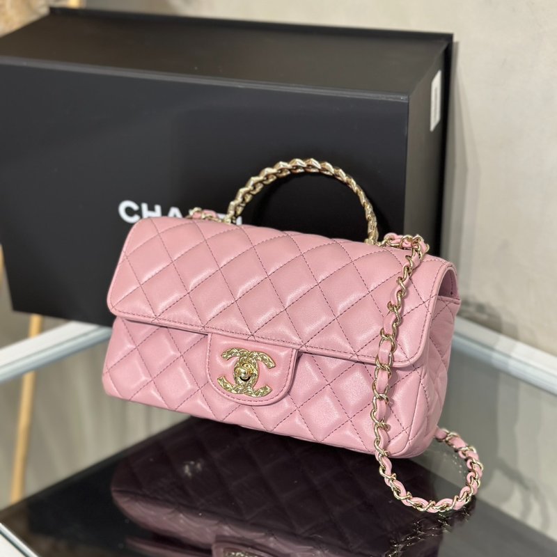 CHANEL 24A Handle Mini CF20 - 粉金-3