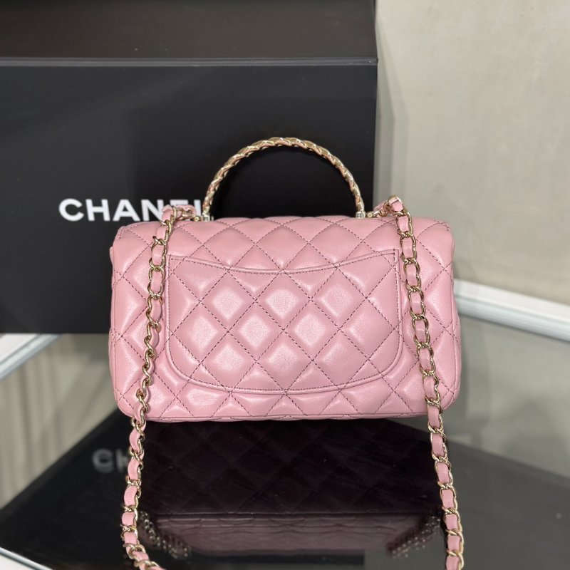 CHANEL 24A Handle Mini CF20 - 粉金-4