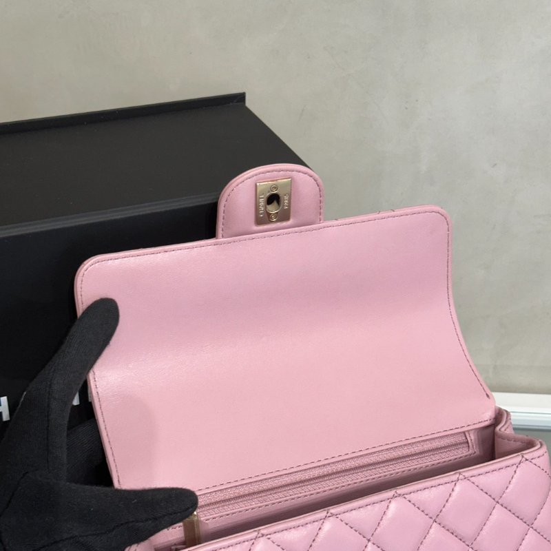 CHANEL 24A Handle Mini CF20 - 粉金-6
