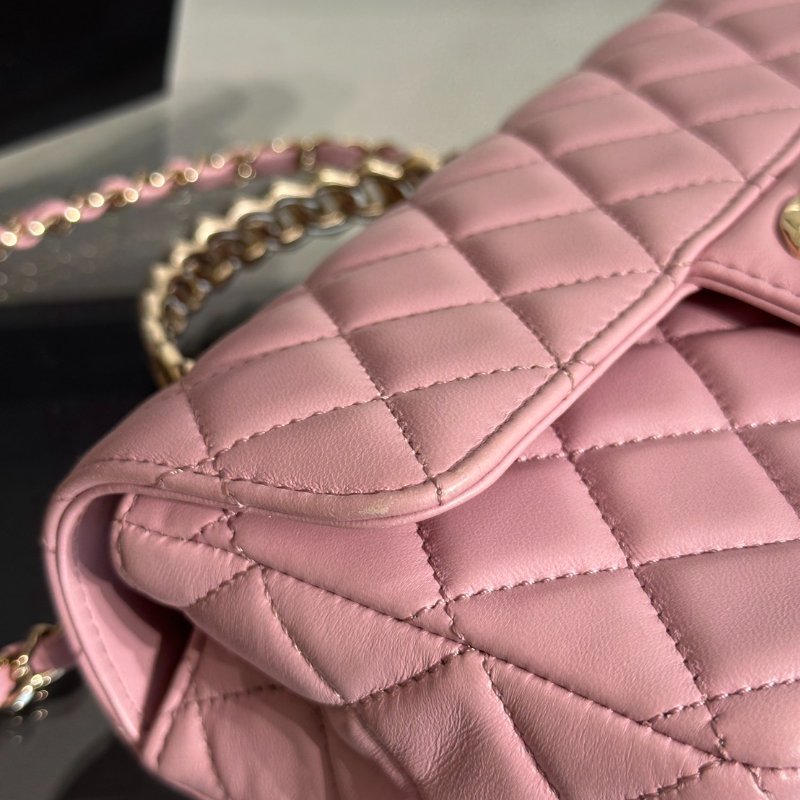CHANEL 24A Handle Mini CF20 - 粉金-9