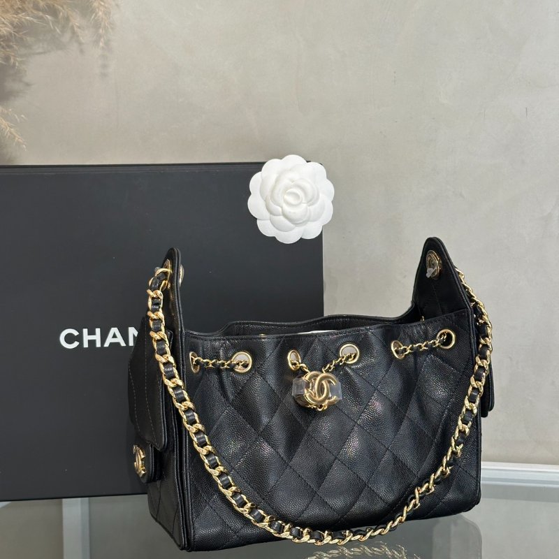 CHANEL 25 Mini Hobo Bag - 黑金-2