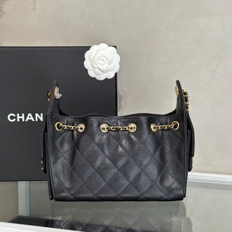 CHANEL 25 Mini Hobo Bag - 黑金-4
